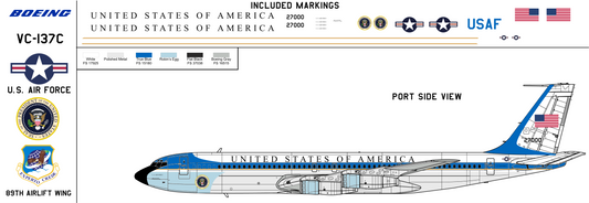 Boeing VC-137C 72-7000 Air Force One 89th Airlift Wing
