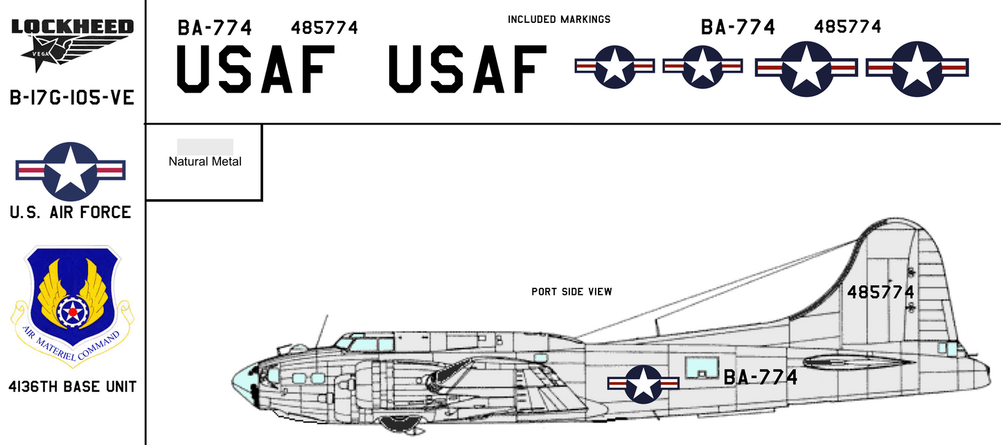 Boeing (Vega) B-17G 44-85774