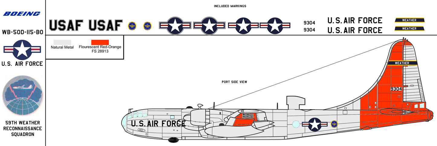Boeing WB-50D 49-304 59th Weather Reconnaissance Squadron