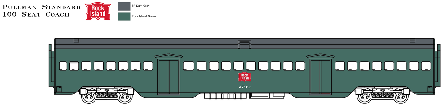 Pullman Plan 51908 100 Seat Coach
