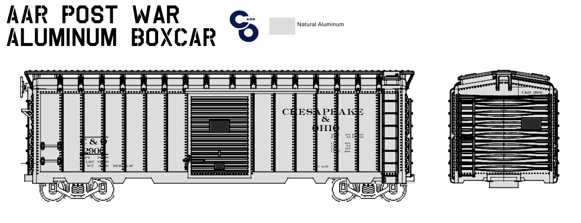 AAR Postwar Aluminum Boxcar