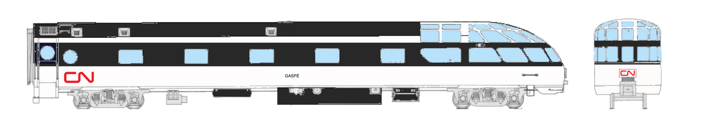 Pullman Creek Skytop Sleeper Rebuilt CN 1900-1905