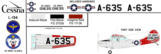 Cessna L-19A 50-1635 United States Army