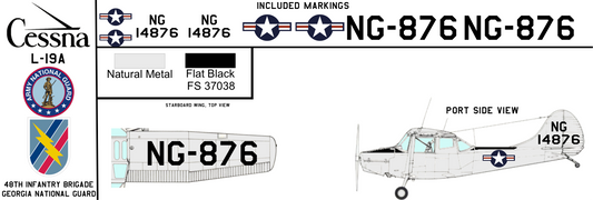 Cessna L-19A 51-4876 Army National Guard