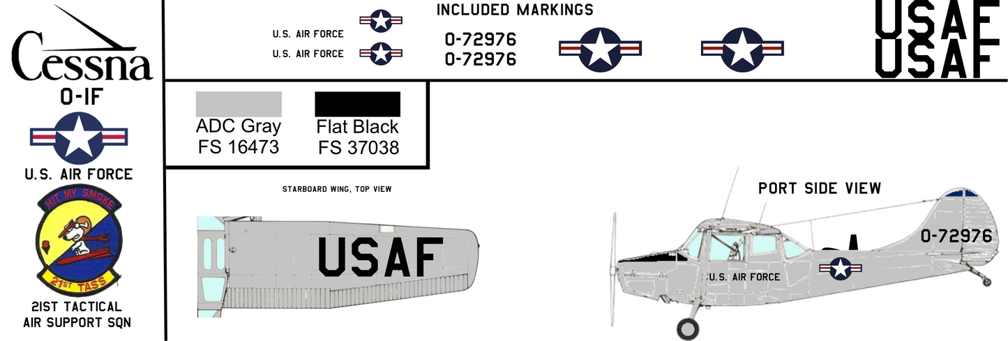 Cessna O-1F 57-2976 United States Air Force