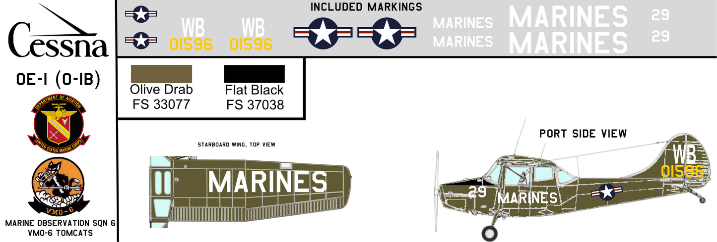 Cessna OE-1 VMO-6 United States Marine Corps