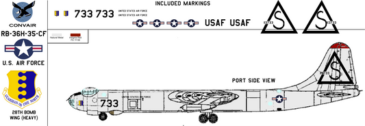 Convair RB-36H 51-13733 United States Air Force