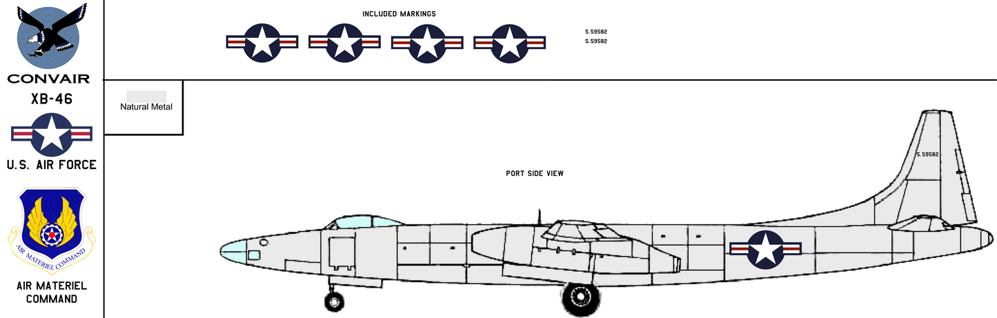 Convair XB-46 45-59582 Late