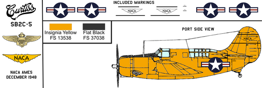Curtiss SB2C-5 83292 NACA Ames Porous Boundary-Layer Research December 1948