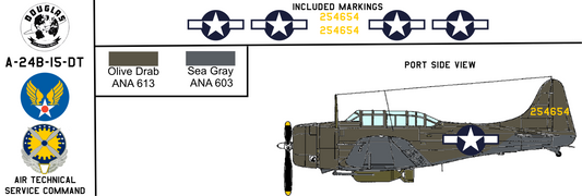Douglas A-24B Banshee 42-54654 United States Army Air Force