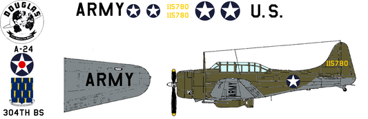 Douglas A-24 Banshee 41-15780 United States Army Air Corps