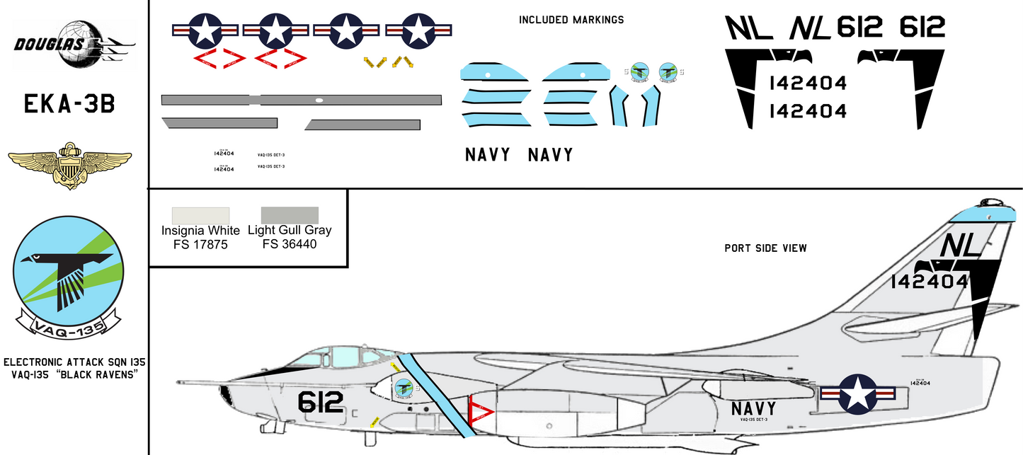 Douglas EKA-3B Skywarrior 142404 United States Navy