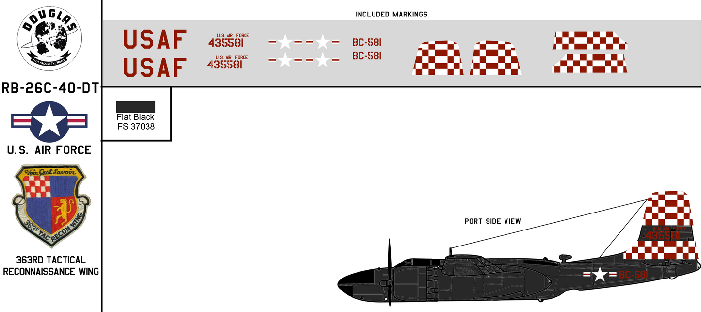 Douglas RB-26C 44-35581 United States Air Force