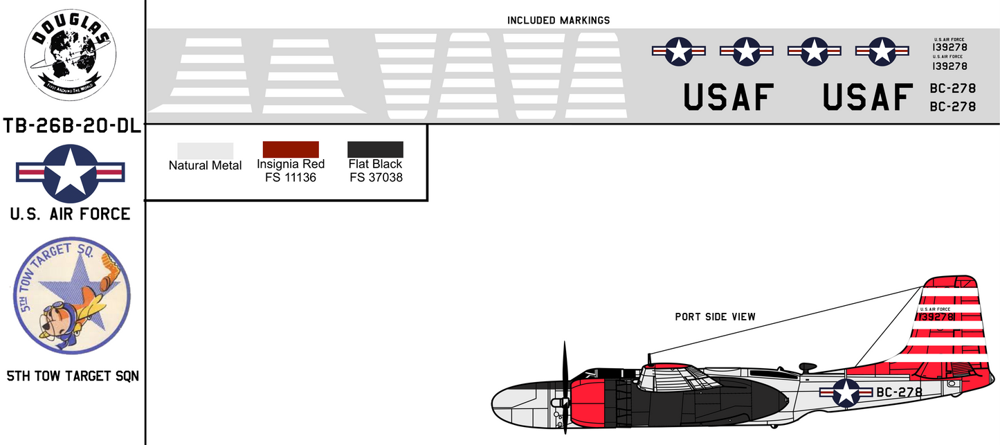 Douglas TB-26B 41-39278 United States Air Force