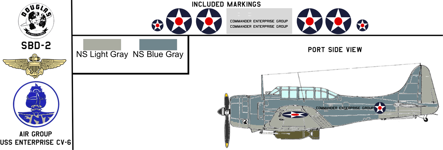 Douglas SBD-2 2162 Commander Air Group USS Enterprise CV-6