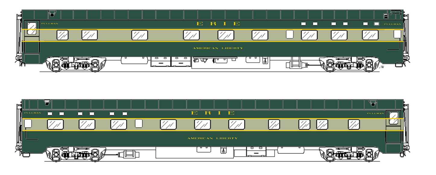 Pullman Plan 4099 6-6-4 Sleeper