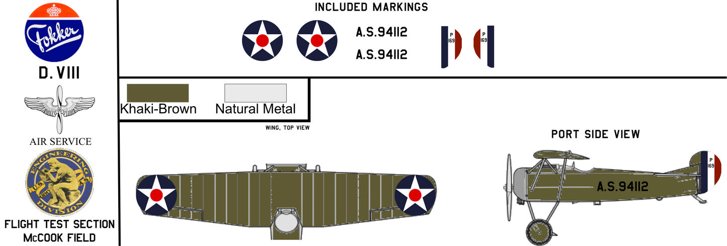Fokker D.VIII A.S.94112 United States Army Air Service