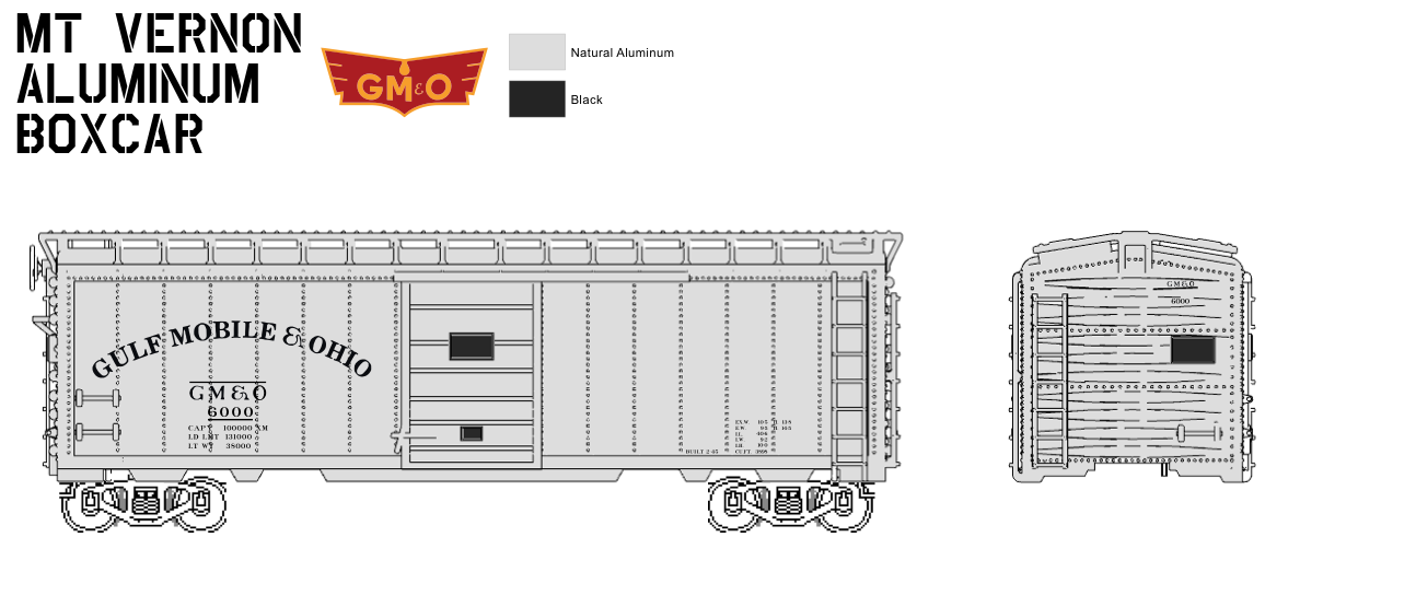 40' Mt Vernon Aluminum Boxcar