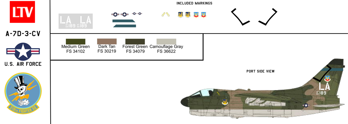 LTV A-7D 69-6189 United States Air Force