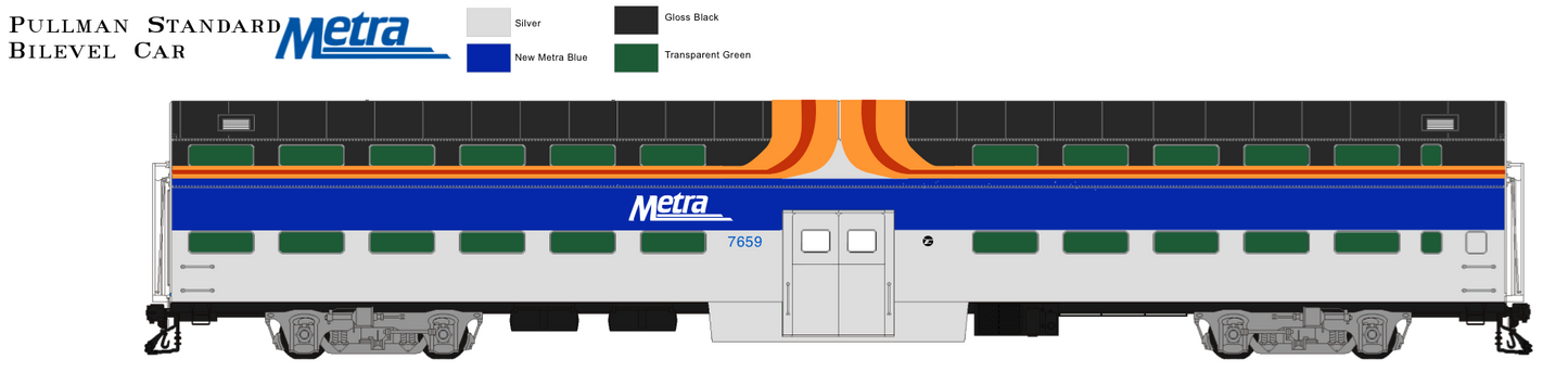 Pullman Plan 7653 161 Seat Gallery Coach CNW 17-48