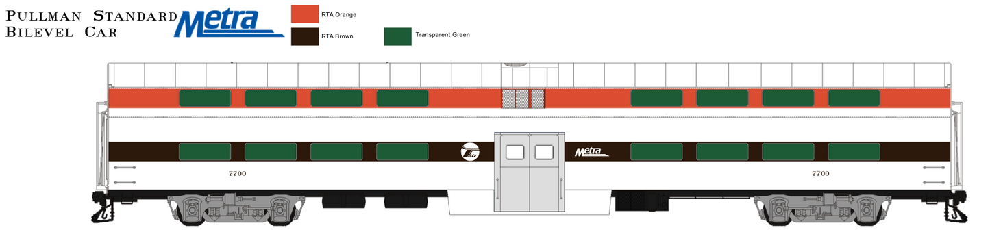 Pullman Plan 53194 161 Seat Gallery Coach