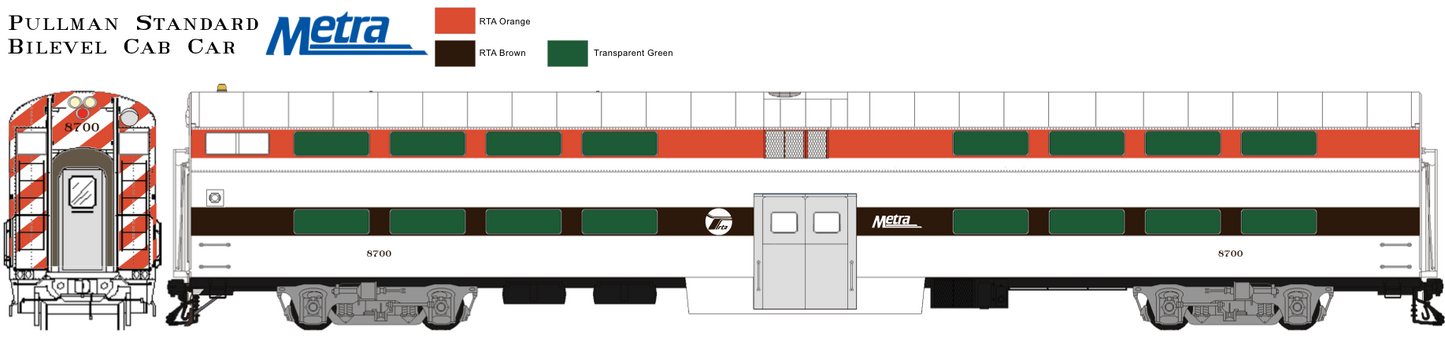Pullman Plan 53194 155 Seat Gallery Cab Car