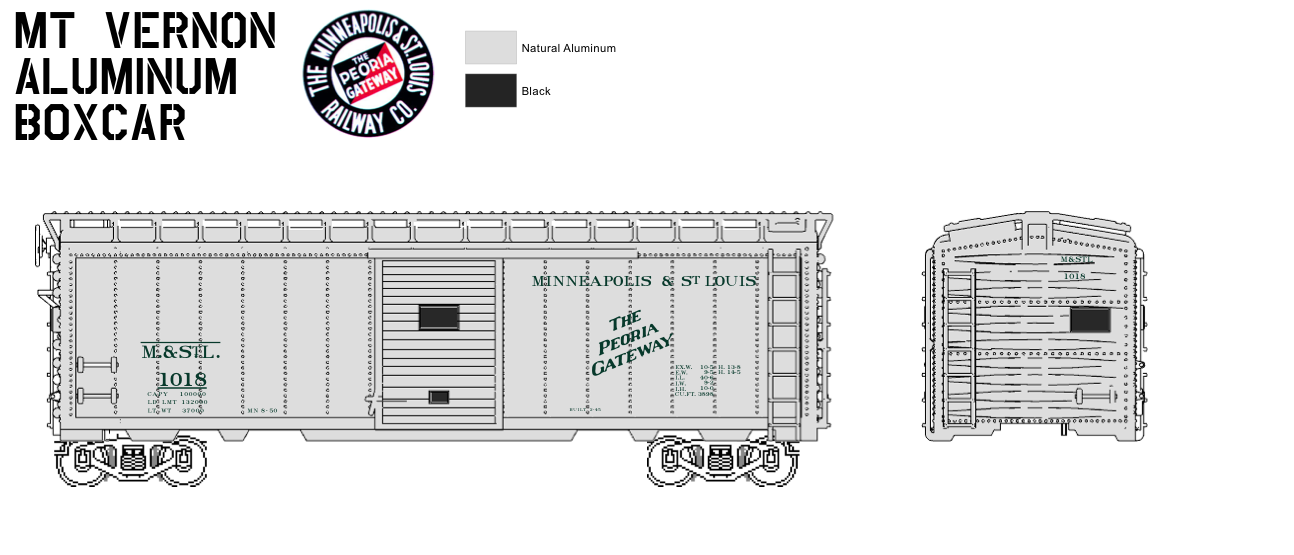 40' Mt Vernon Aluminum Boxcar