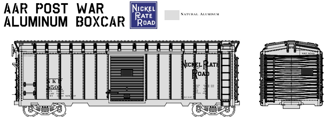 AAR Postwar Aluminum Boxcar