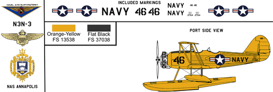 Naval Aircraft Factory N3N-3 2764 NAS Annapolis U.S. Naval Academy circa 1960