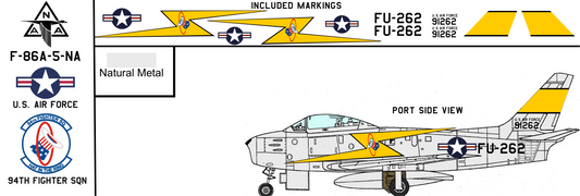 North American F-86A 49-1262 United States Air Force