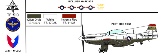 North American TF-51D 44-72990 United States Army Aviation