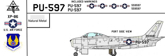 North American XP-86 45-59597 United States Air Force