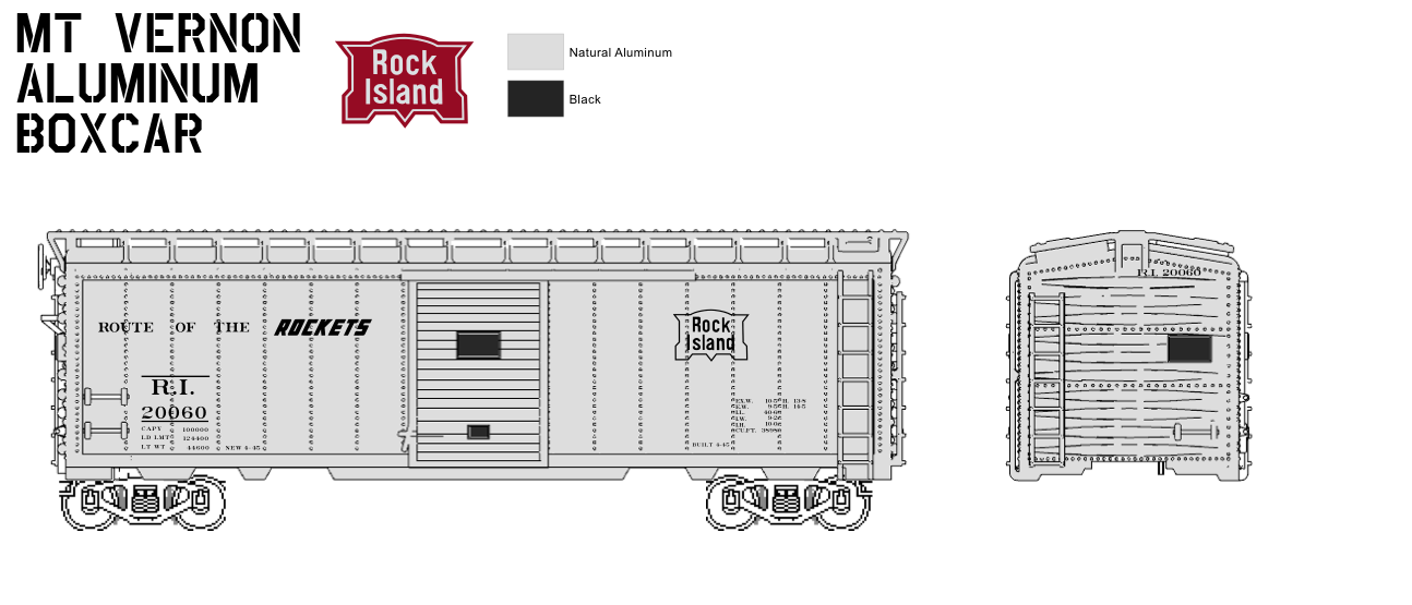 40' Mt Vernon Aluminum Boxcar