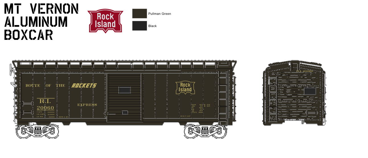 40' Mt Vernon Aluminum Boxcar