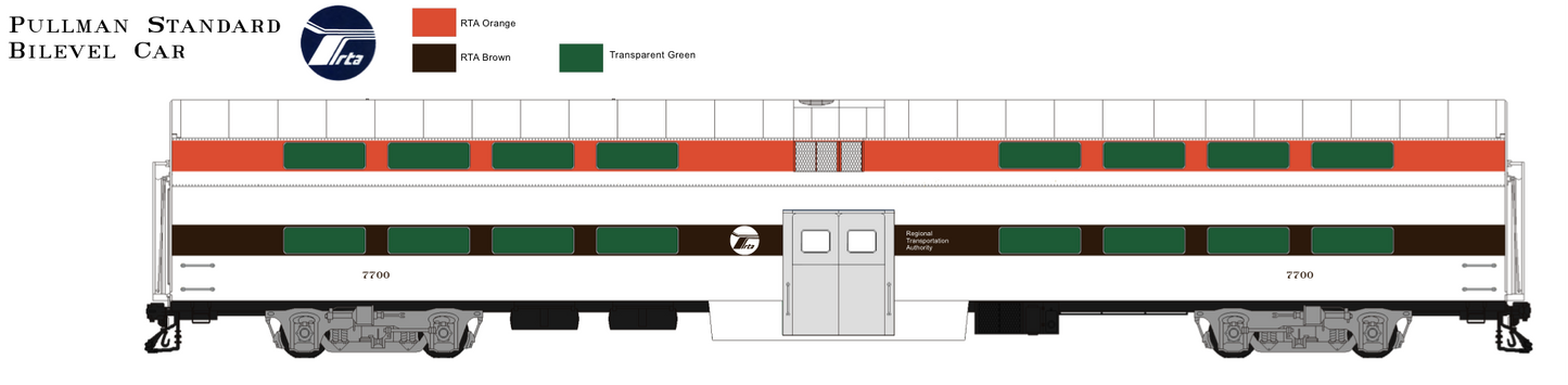 Pullman Plan 53194 161 Seat Gallery Coach