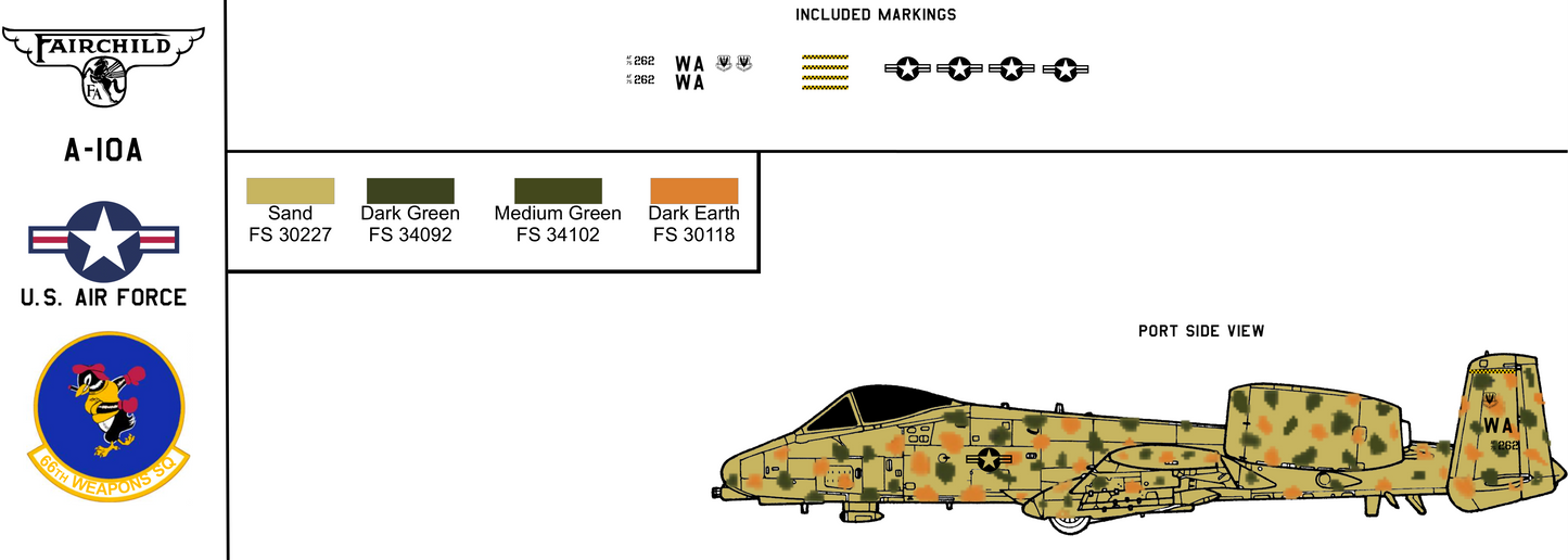 Fairchild-Republic A-10A 75-0262 United States Air Force