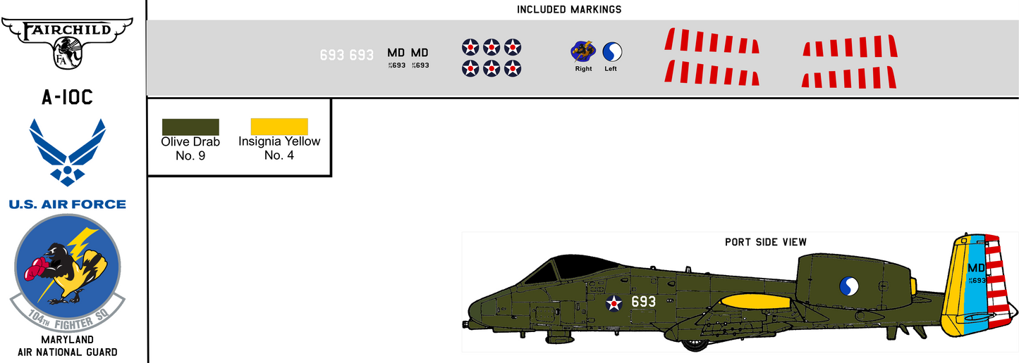 Fairchild-Republic A-10C 78-0693 Maryland Air National Guard