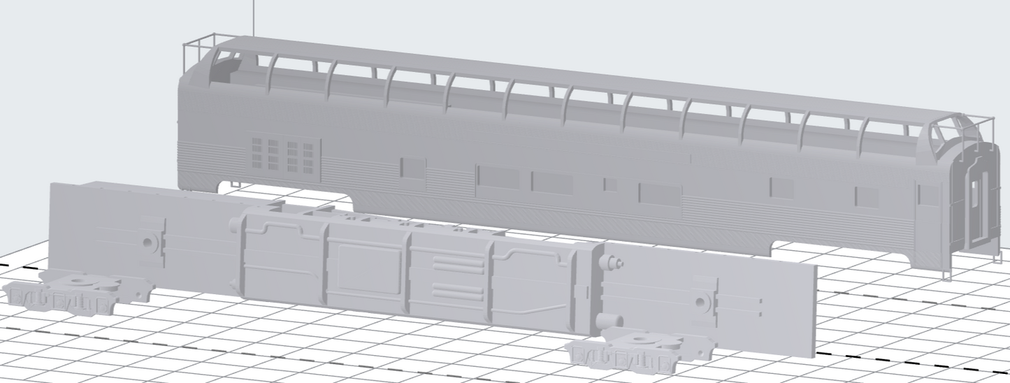 Budd Big Dome ATSF 550-555