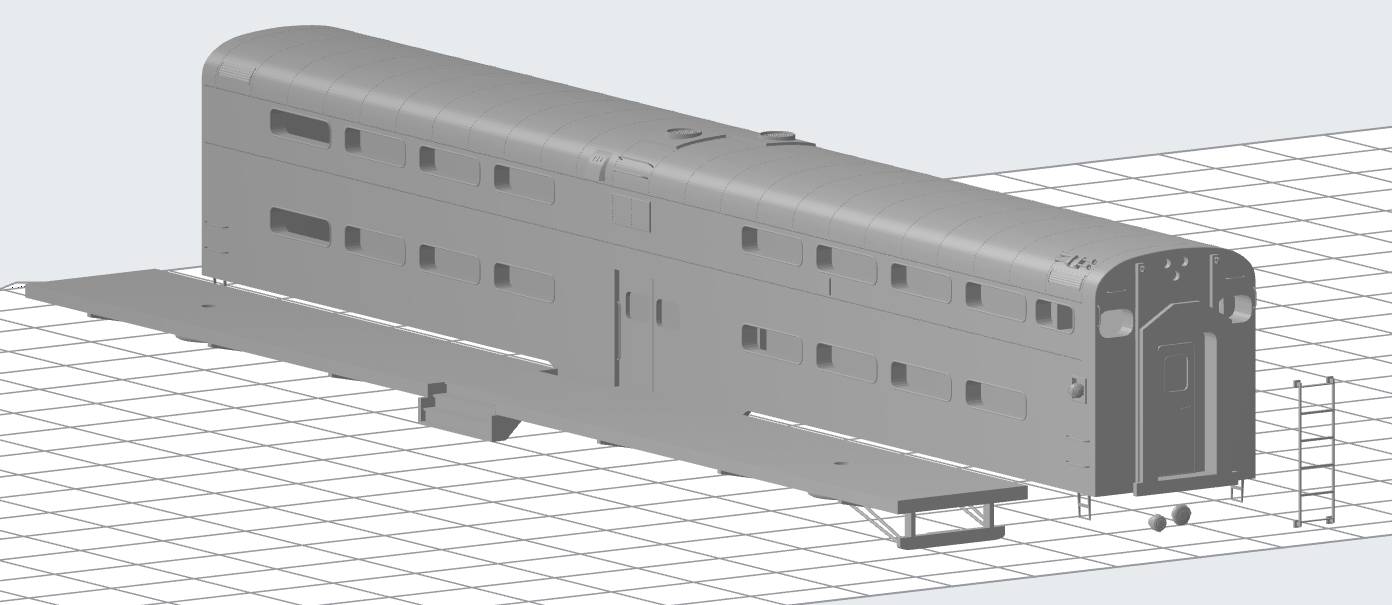 Pullman Plan 53194 155 Seat Gallery Cab Car