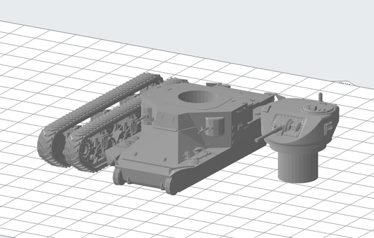 M2 Medium Tank - M3 Grant Turret Testbed