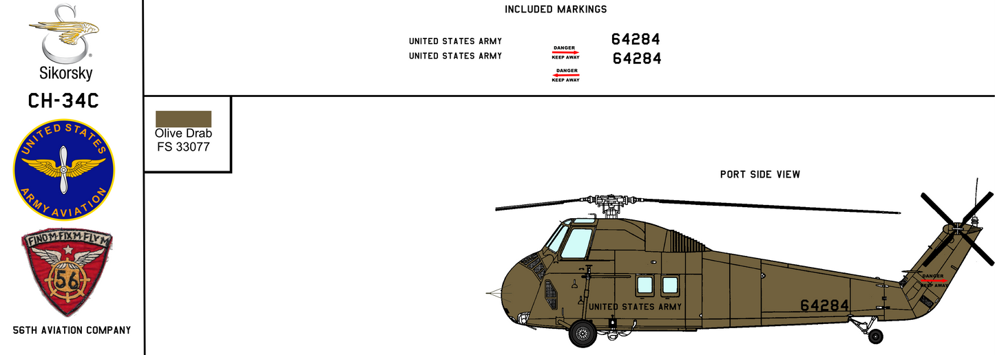 Sikorsky CH-34C 56-4284 United States Army