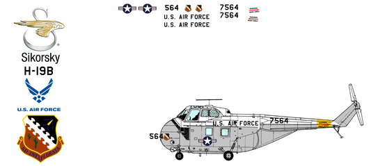 Sikorsky H-19B 52-7564 United States Air Force