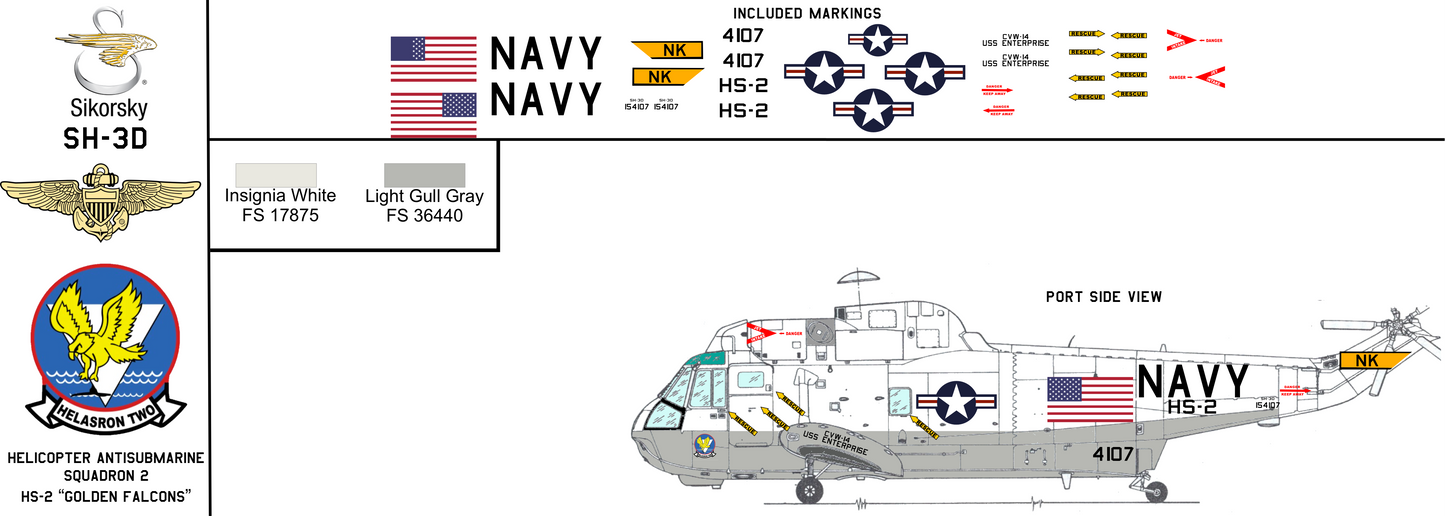 Sikorsky SH-3D Sea King 154107 United States Navy