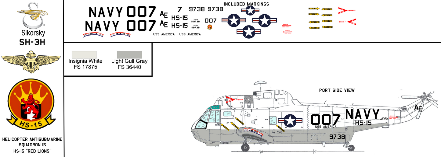 Sikorsky SH-3H Sea King 149738 United States Navy