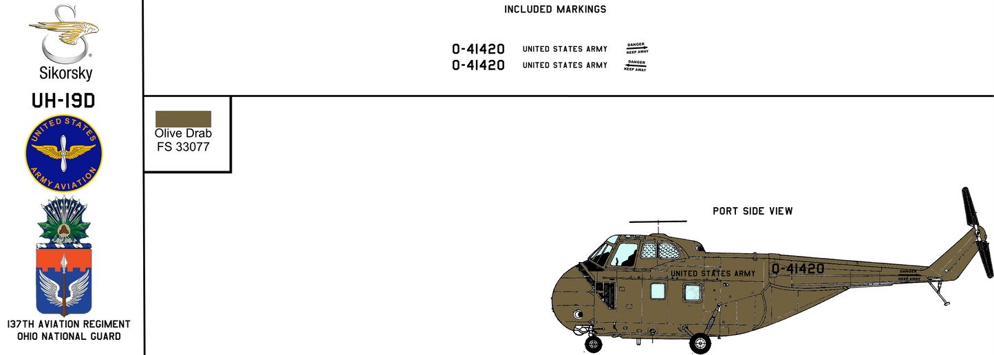 Sikorsky UH-19D 54-1420 United States Army