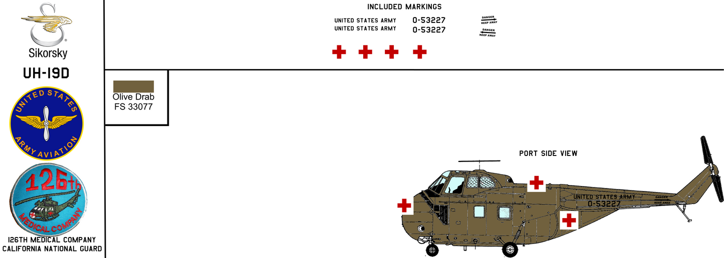 Sikorsky UH-19D 55-3227 United States Army
