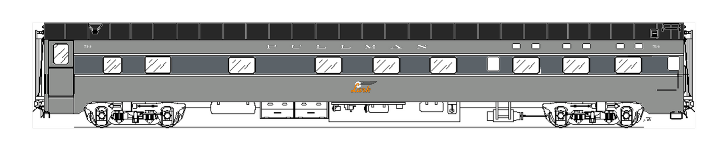 Pullman Plan 4099 6-6-4 Sleeper
