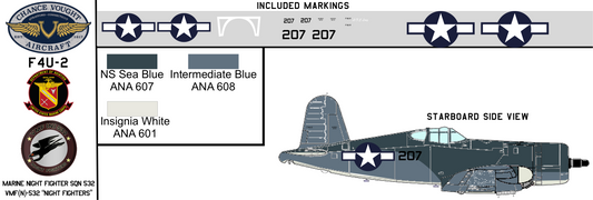 Vought F4U-2 Corsair 02731 United States Marine Corps