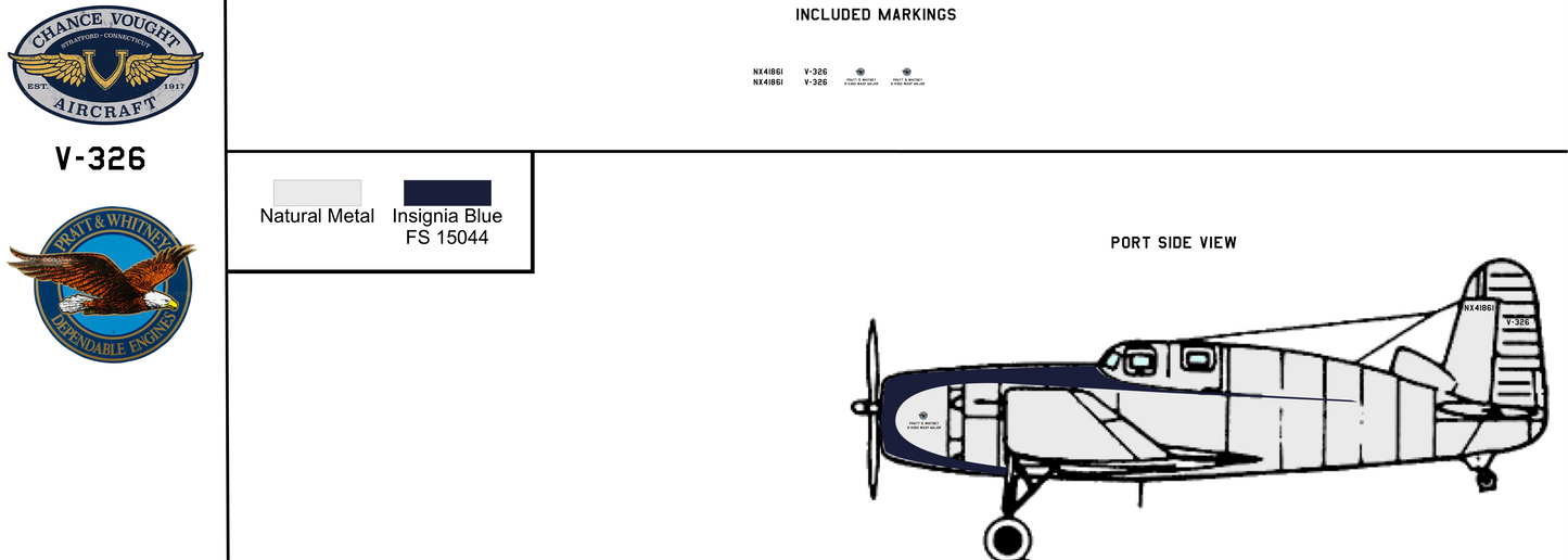Vought V-326 NX41861 Pratt & Whitney Engine Testbed