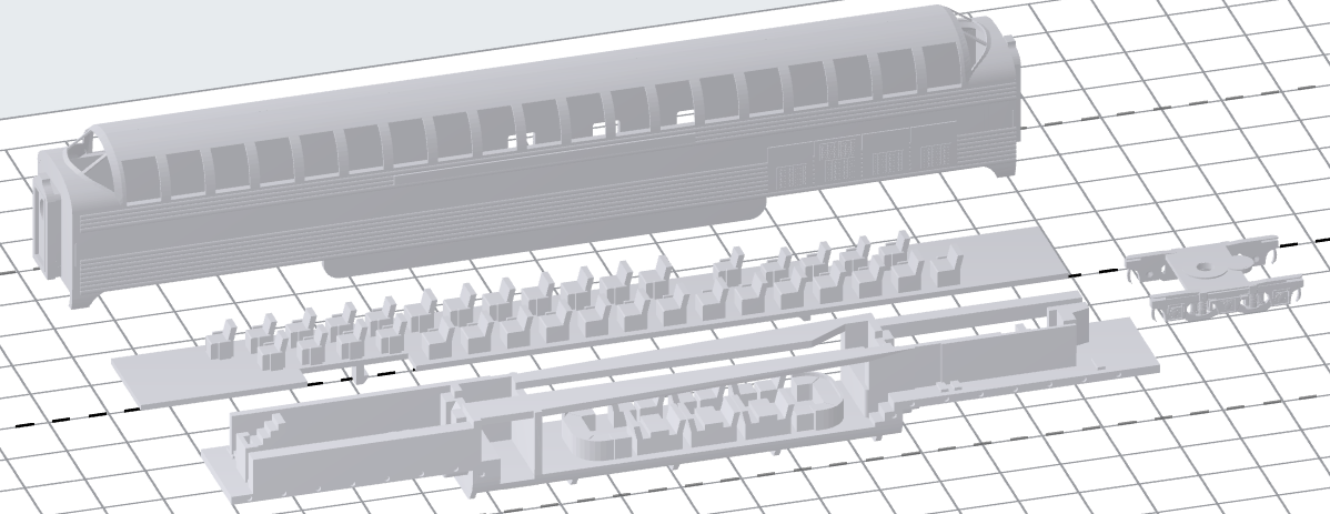 Pullman Plan 7635 Super Dome Lounge (Fluted)